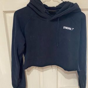 GymShark cropped hooded sweatshirt size small